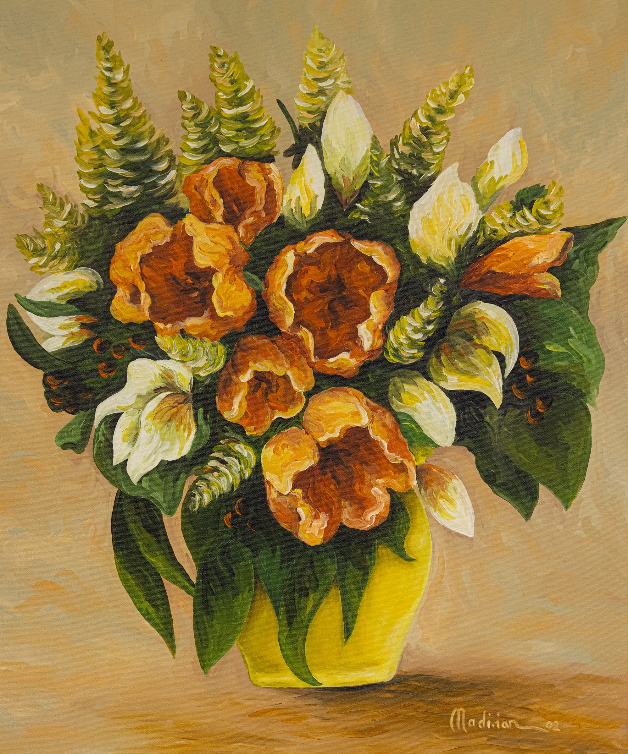 Yellow Vase by Madlen Movsessian